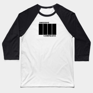 Asplenia Studios: Obsessive Compulsive Flag (black) Baseball T-Shirt